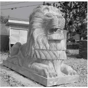 Marble Lion, Guardian Lion, Kelin Sculpture
