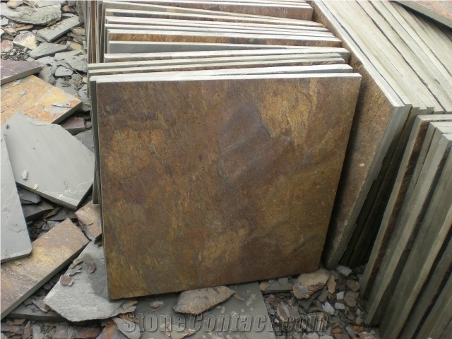 Rusty Slate Slab & Tile, Natural Surface