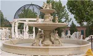 White Marble Plaza Fountain, Big Fountain