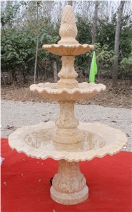White Marble Tower Fountain, Plates Fountain