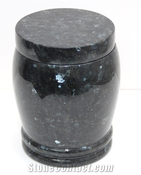 Blue Pearl Granite Granite Urn