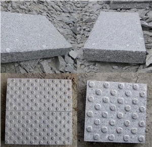 Flamed Blind Paving Stone Tactile Tile, Granite Paving Stone Tactile Tile