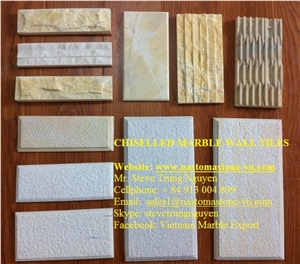 Chiseled Marble Wall Tiles from Nastoma Stone