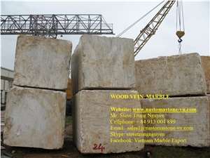 Wood Vein Marble Blocks, from Nastoma Stone Vietnam