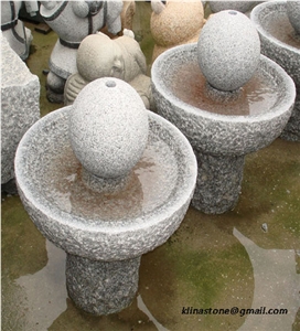 Granite Garden Fountain Sculpture