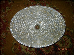 Semi Precious and Mother Of Pearl Sinks