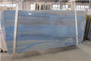 Azul Macauba Slabs & Tiles, Brazil Blue Quartzite
