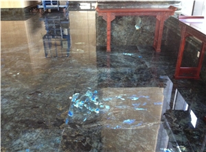 Labradorite Blue Granite Floor Covering