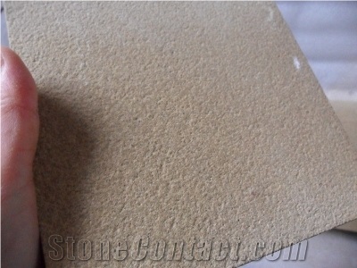Beige Sandstone Sandblasted Tile, China Beige Sandstone