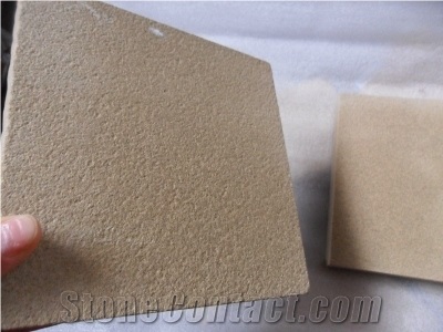 Beige Sandstone Sandblasted Walling Tiles