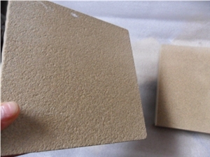 Beige Sandstone Sandblasted Walling Tiles