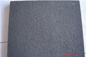 Black Sandstone Flamed Tile, China Black Sandstone