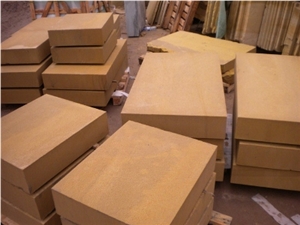Bright Yellow Sandstone Tiles