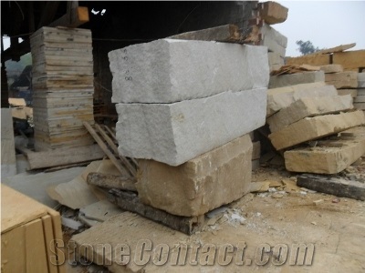 China White Sandstone Factory, White Sandstone Block