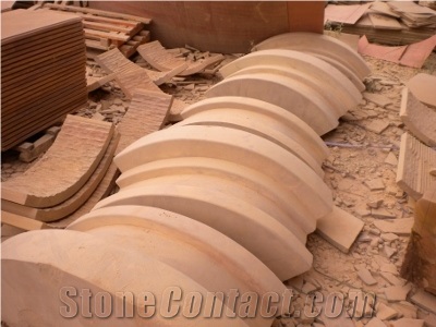 China Yellow Sandstone Column