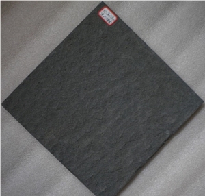 Cy-Black Sandstone Flamed Tile, China Black Sandstone