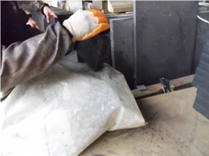 Cy-Black Sandstone Slabs & Tiles, China Black Sandstone