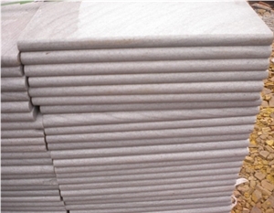 White Sandstone Bullnosed Slabs & Tiles, China White Sandstone