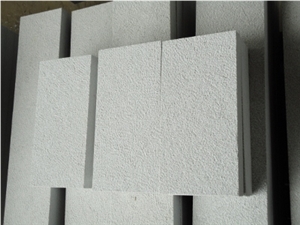 White Sandstone Flamed Tile, China White Sandstone