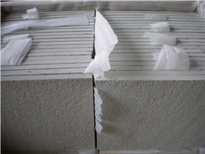 White Sandstone Tile Bush Hammered