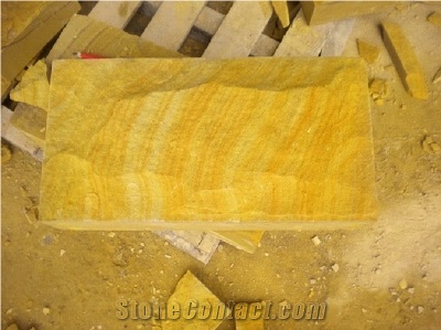 Yellow Sandstone Mushroom Stone