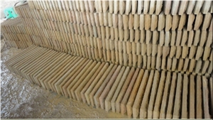 Yellow Sandstone Rockfaced Stone,Mushroom Stone