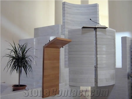 Bianco Tamara Marble Church Altar Design