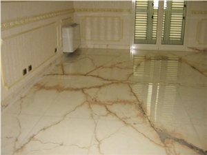 Giallo Siena Avorio Marble Floor Tiles