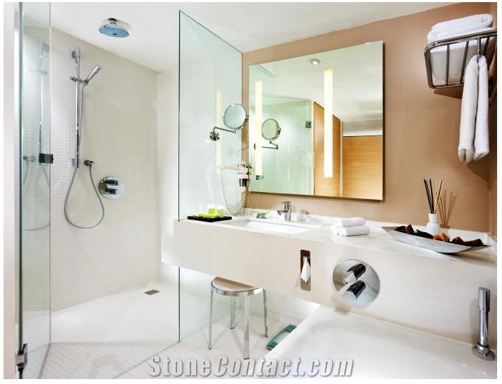 Quartz Stone Hotel Bathroom Design