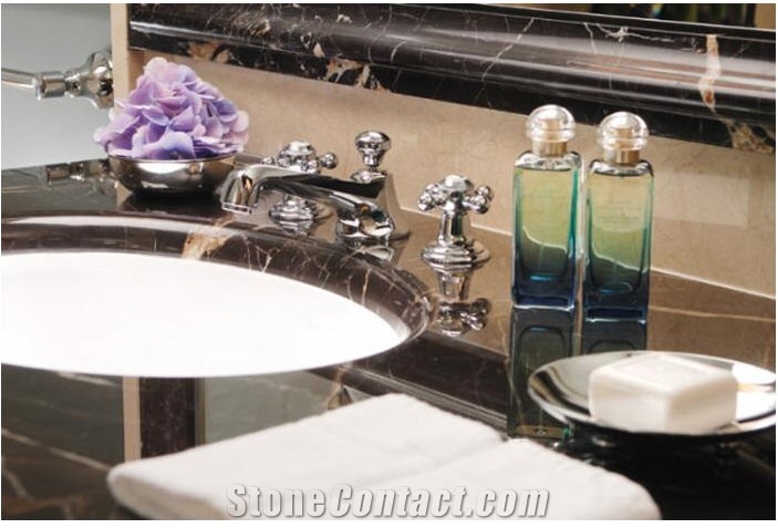 Two-Lux Glass Surface Artificial Marble Vanity Top