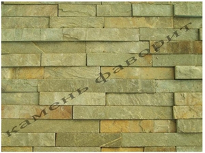 Yellow Sandstone Stacked Wall Panel, Yellow Sandstone Cultured Stone