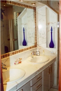 Ivory Rosa Marble Bathroom Vanity Top
