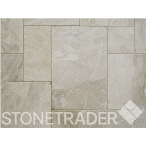 Vanilla Cream Tumbled Marble Opus Pattern