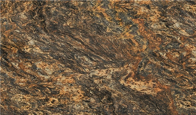  Golden Thunder Granite Slabs from Brazil 246175 