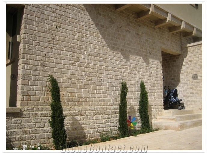 Jerusalem Royal Cream Limestone Facade, Walling