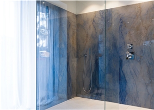 Azul Macaubas Quartzite Bathroom Design