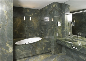 Golden Lightning Granite Bathroom Design
