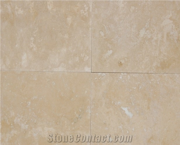 Ivory Travertine Premium Honed and Filled Tile