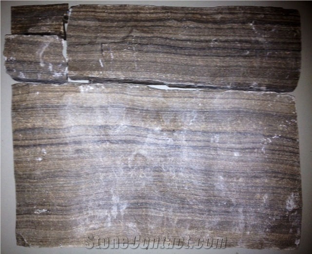 Wiarton Dark Fleuri Limestone Tiger Stripe Natural Thin Rock Veneer