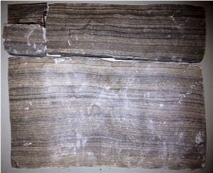 Wiarton Dark Fleuri Limestone Tiger Stripe Natural Thin Rock Veneer