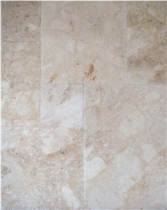 Cappucino Marble French Pattern Tile Brushed & Chiseled