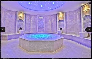 Marmara White Marble Turkish Bath - Turkish Hammam