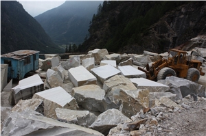 Ivory Cristallina Marble Blocks, Switzerland White Marble