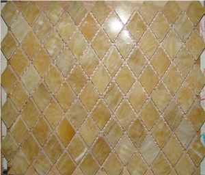 China Yellow Onyx Mosaic