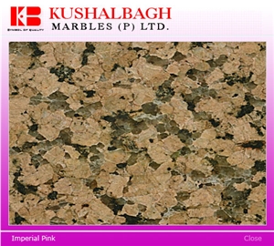 Imperial Pink Granite Slabs & Tiles, India Pink Granite