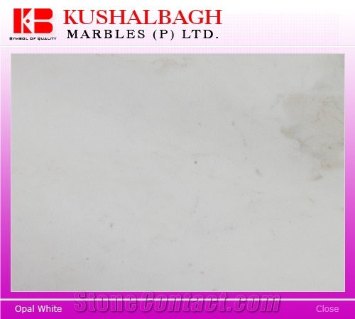 Opal White , Banswara White Marble Slabs & Tiles