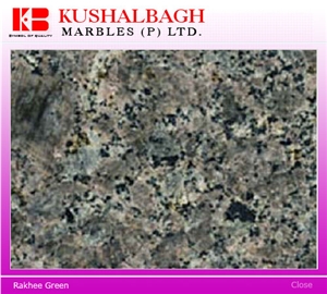 Rakhi Green Granite Slabs & Tiles, India Green Granite