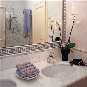 Statuario Venato Marble Vanity Top, Bathroom Tops