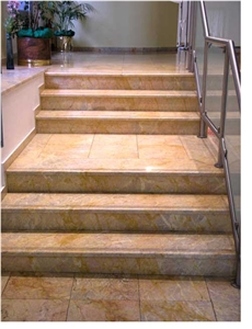 Ritsona Gold Marble Stairs