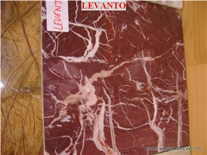 Levanto Marble Slabs & Tiles, India Red Marble Floor Covering Tiles, Walling Tiles
